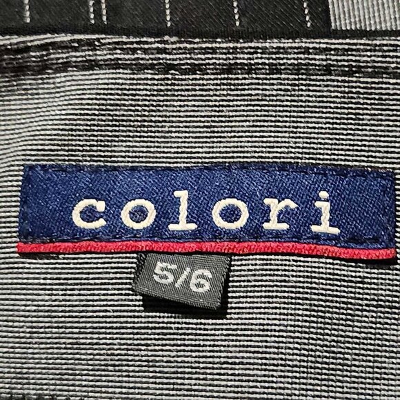 Vintage 90s black and grey gothic officecore striped blazer and skirt set - Picture 12 of 12